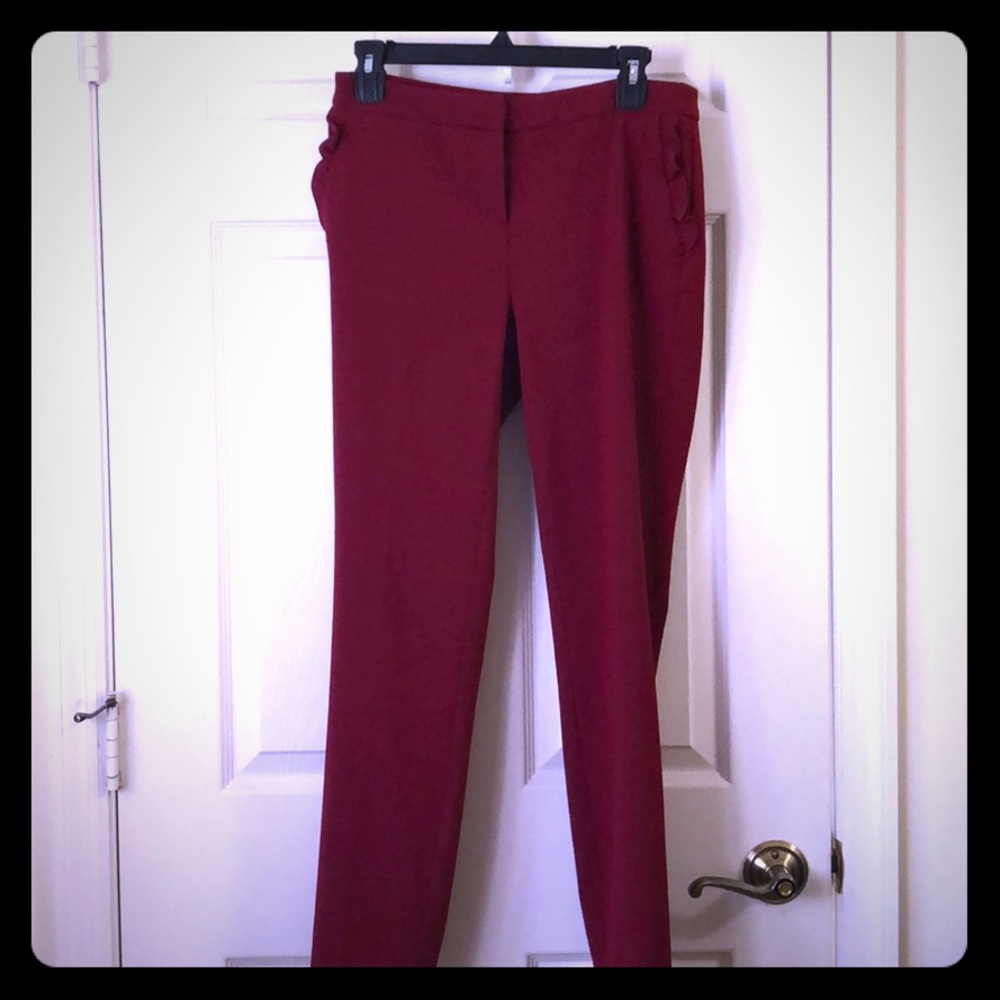 Cynthia Rowley Red dress pants